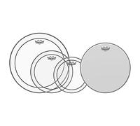 Remo PP-0320-PS - Testa per batteria Pro Pack gessato, trasparente, 12 pollici, 13 pollici, 16 pollici + 14 I in omaggio