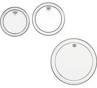 Remo PP-1470-PS Pinstripe - Set di pelli per tom da batteria, trasparenti, 10", 12" e 16"