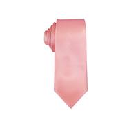 Remo Sartori - Cravatta Stretta Slim in Seta Tinta Unita, Larghezza cm 6, Made in Italy, Uomo (Rosa)