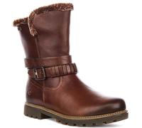 Remonte Caldo Foderato Fibbia Zip Mezzo Polpaccio Donna Stivali IN Brown EU37-41