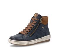 Remonte D0772-16 - Sneaker alte da donna, in pelle e sintetica, colore blu, taglia 36, Blu Combi 16, 41 EU