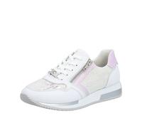 Remonte D0h12, Scarpe da Ginnastica Donna, Bianco Offwhite Lilla 80, 40 EU