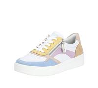 Remonte D0j01, Scarpe da Ginnastica Donna, Aqua Weiss Rose Sun Mauve Tan Bianco 83, 37 EU