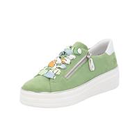 Remonte D1c06, Sneaker Low Donna, Verde, 40 EU