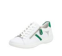 Remonte D1e01, Scarpe da Ginnastica Donna, Bianco Smeraldo Silver White 80, 39 EU