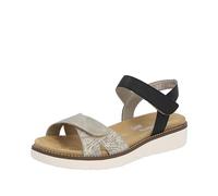 Remonte D2049, Sandali Donna, Cliff Black Alloy Perla Nero 63, 45 EU