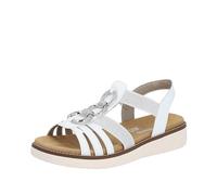 Remonte D2073, Sandali Donna, Bianco Bianco Argento 80, 38 EU