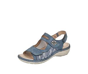 Remonte D7647, Sandali Donna, Adria LightBlue Grigio Chiaro Bianco 16, 37 EU