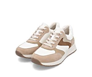 Remonte Donna D2G07 Sneaker Low, Beige, 43 EU, Beige., 43 EU