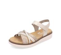 Remonte Riemchensandalen Silber-Metallic Imitation leather