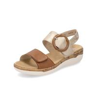 Remonte Rock Womens Sandals 39 EU Tan/Metallic