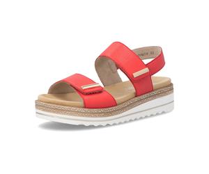 Remonte Sandalette D0Q59-33 Rosso, Misure 36-40, Larghezza Normale