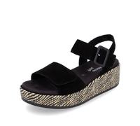Remonte Sandali da donna con cinturino D1N54, sandali da donna, inserto sciolto, Nero 02., 39 EU