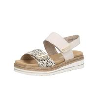 Remonte Sandali da donna D0Q59 con zeppa, beige, 43 EU