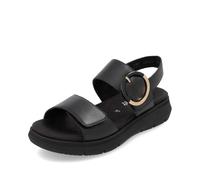 Remonte Sandali da donna D2k50 con zeppa, Nero , 44 EU