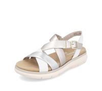 Remonte Sandali da donna D2K53, inserto allentato, Metallic 91 Argento, 38 EU