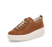 Remonte Scarpe da ginnastica basse da donna D1C03, scarpe basse da donna, suola larga, Marrone 22, 39 EU
