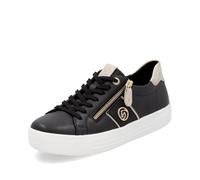 Remonte Sneaker basse da donna D0919, con inserto sciolto, Nero Combi 03, 37 EU