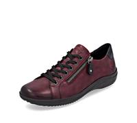 Remonte Sneaker basse da donna D1E03, scarpe basse da donna, suola larga, Rosso Combi 35, 45 EU