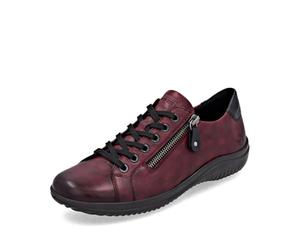 Remonte Sneaker basse da donna D1E03, scarpe basse da donna, suola larga, Rosso Combi 35, 45 EU