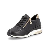 Remonte Sneaker basse da donna D2417, con inserto sciolto, Nero Combi 03, 39 EU
