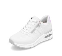 Remonte Sneaker basse da donna D2H01, con inserto sciolto, Bianco Kombi 80, 44 EU Larga
