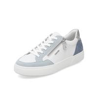 Remonte Sneaker basse da donna D2J01, scarpe basse da donna, suola larga, Bianco Kombi 80, 38 EU