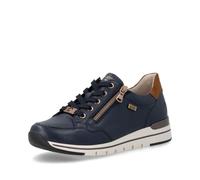Remonte Sneaker basse da donna R6716, scarpe basse da donna, suola larga, Blu Combi 14, 44 EU