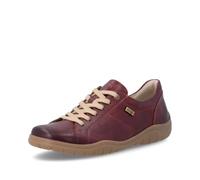 Remonte Sneaker Donna Scarpe Basse Pelle Liscia D3T00-35 Rosso Taglia 45 | Idrorepellente, Larghezza H, Cerniera, Fodera funzionale, Soletta estraibile