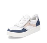 Remonte Sneakers Scarpe con Lacci da Ginnastica Pelle Bianco Blu F0J01
