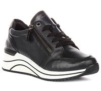 Remonte Soft Front Zip Slip On Nubuck Lace Up Trainer Da Donna In EU 36-42