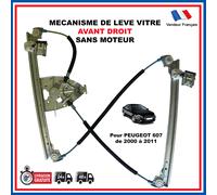Remonte Vetro Anteriore Destro Passeggero AVD per Peugeot 607 Comfort 9222Q0