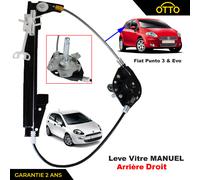 Remonte Vetro Leva Manuale Posteriore Destro per Fiat Grande Punto 51723323
