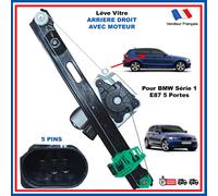 Remonte Vetro Leva Vetro Motore Posteriore Destro Passeggero per BMW E87 Serie 1