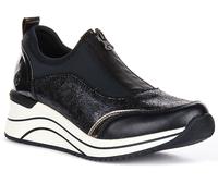 Remonte Wedge Tessile Sintetico Donna Trainer In Blu EU37-41