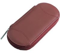 REMOS Astuccio pelle manicure vuoto da equipaggiare con 5 strumenti - rosso