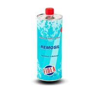 Remosil Fidea, Rimuovi Silicone Professionale, Solvente Rimozione Sigillanti Siliconici, per rimuovere, sciogliere silicone, detergente di olii o grassi, pulizia pennelli, rimuove catrame e colla