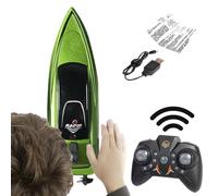 Remote Control Boat, Speed , 4.53 Inches Electric Speedboat | Remoote Contrrol Pool Lake Bathtub Racing Boaat | Versatile High-Speedd Booaat for Adults and Kids, Birthday, Thanksgiving, Easter