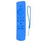 Remote Control Cover Silicone Soft Anti Slip Shockproof Protective Remote Sleeve With Lanyard for Fire TV Stick Lite (Blu)