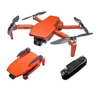 Remote Control Drones with Camera for Adults 4K Brushless Motor Follow Me Foldable Lightweight Remote Control Helicopter with Surround Flight Function for Beginners (Orange 1 BATTERY)