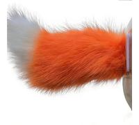 Remote Control Electric Car Tail, Cute Fuzzy Moving Tail for Auto Trunk Bumper, USB Rechargeable Electric Wiggle Car Decoration, Plush Wagging Tail for Car Exterior Aesthetic (F)