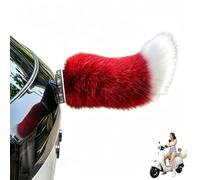 Remote Control Electric Car Tail, Cute Fuzzy Tail Car Decoration, Self-Adhesive Moving Plush Animal Tails, Rechargeable Auto Rear Trunk Ornament for Cars, SUV (Rosso)