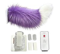 Remote Control Electric Moving Tail,Wagging Remote Control Rechargeable Realistic Cute Decor | Cute Fuzzy Moving Tail,for Travel Rear Trucks Motorcycle Home Vehicles Holiday Party SUV Trip Commuting