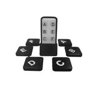 Remote Control Finder - High Volume Buzzer 90dB Alert, Long Range 131Ft Wireless Tracking System, Multi Receiver Item Locator Kit With Transmitter Six Pack Search Device, Portable Recovery Support