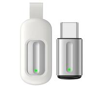 Remote Control Phone Adapter, Appliances Remote Controller Smartphone Adapter, Electronics Accessory for Classroom, Dormitory, 1.02x0.43x0.24 pollici, Black, Silver, Viola