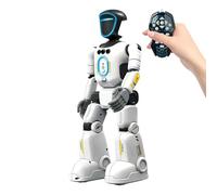 Remote Control Robot, Interactive Programmable Toy, 12.2x4.33 Inches AI Talking Device Voice Feature, Smart Playmate with Build, Learning Gadget with Compact Shape, Entertainment Aid for Boys Birthday