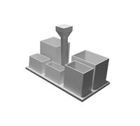 Remote Control Storage Caddy - Universal Multi-Device TV Media Organizer