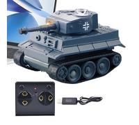 Remote Control Tank, Mini Battle Toy, Stem Educational Vehicle, Rechargeable Battery Included, Realistic Movement, Green, Compact Size, Excellent For Boys Girls Classroom Activities