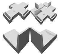 Remote Control Wall Mount for Ceiling Fan with Curved Bottom Design