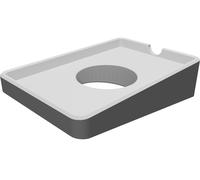 Remote Control Wall Mount Holder for 24-Key RGB LED - Angled Design Storage